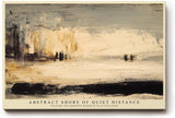 Paul Sinus Wandbild 120x80cm Abstrakte Kueste minimalistische Landschaft moderne Kunst Wanddekoration beige schwarz Wohnzimmer Schlafzimmer
