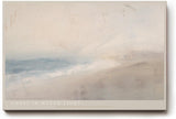 Paul Sinus Wandbild 120x80cm Abstrakte Küstenlandschaft Minimalistische Strand Kunst in Sanften Naturfarben für Wohnzimmer Schlafzimmer