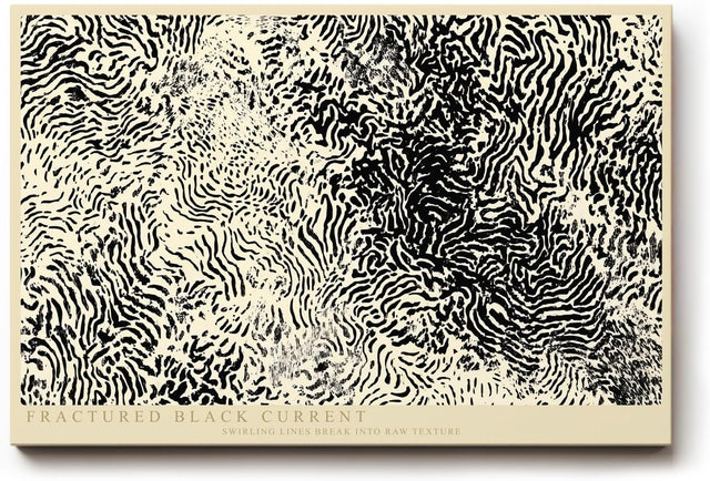 Paul Sinus Wandbild 120x80cm Abstrakte Schwarz Weiss Linienstruktur Moderne Kunst Minimalistisches Grafikmotiv für Wohnzimmer Büro Flur