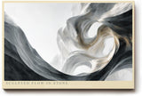 Paul Sinus Wandbild 120x80cm Abstrakte Steinform Moderne Skulpturale Kunst in Naturfarben für Wohnzimmer Büro Flur