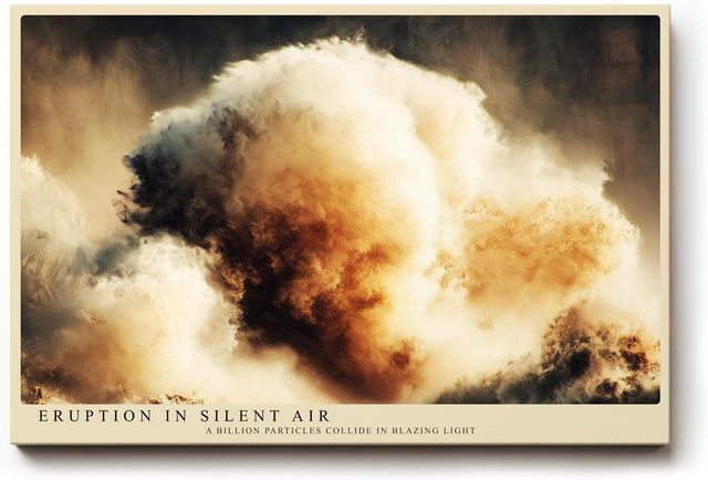 Paul Sinus Wandbild 120x80cm Abstrakte Wolken Explosion moderne Kunst Himmel Energie Wanddekoration Wohnzimmer Büro