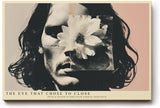 Paul Sinus Wandbild 120x80cm Abstraktes Frauenportrait mit Blume Moderne Collage Kunstmotiv Minimalistische Fotokunst in sanften Farben