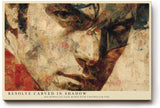 Paul Sinus Wandbild 120x80cm Abstraktes Maennerportraet Ausdrucksstarke Moderne Portraitkunst in warmen Erdtoenen fuer Wohnzimmer Büro und Galerie