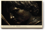 Paul Sinus Wandbild 120x80cm Alexander der Grosse antike Statue dunkle Bronze Skulptur klassische Kunst dramatische Beleuchtung Kunstbild stilvolle Wanddekoration für Wohnzimmer Büro Bibliothek