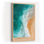 Paul Sinus Wandbild in 40x60cm Algarve Portugal – Luftaufnahme von Küste und Meer in Türkisund Goldtönen