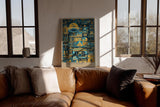 Paul Sinus Wandbild in 40x60cm Ancient Future – Futuristische UFOund Maschinenszenen im Stil altägyptischer Wandmalereien