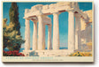 Paul Sinus Wandbild 120x80cm Antiker Tempel Griechenland Architektur LeinWandbild 120x80cm Klassische Säulen Wanddekoration