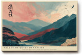 Paul Sinus Wandbild 120x80cm Asiatische Berglandschaft traditionelle Kunst moderne Landschaft Illustration Wanddekoration Wohnzimmer Schlafzimmer