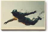 Paul Sinus Wandbild 120x80cm Astronaut im freien Flug moderne Space Kunst futuristische Weltraum Wanddekoration