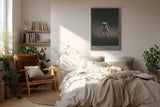 Paul Sinus Wandbild in 40x60cm Astronaut on Earth – Astronaut in nebeliger Waldlandschaft
