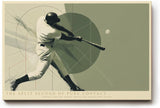 Paul Sinus Wandbild 120x80cm Baseballspieler im Schlagmoment dynamische Sportkunst mit moderner Grafik