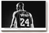 Paul Sinus Wandbild 120x80cm Basketball Legende Nummer 24 Sportkunst schwarz weiß modernes Athleten Motiv dynamische Sport Wanddekoration für Wohnzimmer Fitnessraum Büro