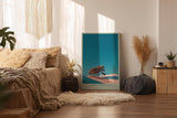 Paul Sinus Wandbild in 40x60cm Bäume zwischen Sanddünen – modernes Naturmotiv mit starkem Farbkontrast
