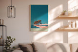Paul Sinus Wandbild in 40x60cm Bäume zwischen Sanddünen – modernes Naturmotiv mit starkem Farbkontrast