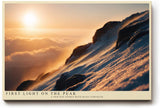 Paul Sinus Wandbild 120x80cm Berg Sonnenaufgang alpine Landschaft Fotokunst goldenes Morgenlicht Natur Kunstdruck moderne