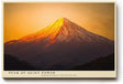 Paul Sinus Wandbild 120x80cm Berggipfel bei Sonnenaufgang majestatische Landschaft Naturfotografie warmes Licht stilvolle Wanddekoration fuer Wohnzimmer Büro