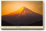 Paul Sinus Wandbild 120x80cm Berggipfel bei Sonnenaufgang majestatische Landschaft Naturfotografie warmes Licht stilvolle Wanddekoration fuer Wohnzimmer Büro