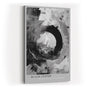Paul Sinus Wandbild in 40x60cm Black Center – Ausdrucksstarke monochrome Kunst mit dynamischer Kreisform