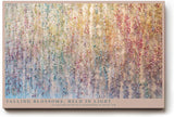 Paul Sinus Wandbild 120x80cm Blueten Kaskade Pastell Natur Kunst abstrakte Blumen Wanddekoration moderne florale Wandkunst Wohnzimmer Schlafzimmer