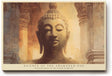 Paul Sinus Wandbild 120x80cm Buddha Meditation Spirituelle Kunst Figur in ruhiger Tempelatmosphaere