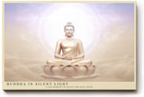 Paul Sinus Wandbild 120x80cm Buddha Meditation spirituelle Kunst warmes Licht Lotus moderne Zen Wanddekoration Kunstdruck fuer Wohnzimmer Schlafzimmer Yoga Raum Spa