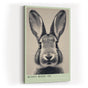 Paul Sinus Wandbild in 40x60cm Bunny Mode: On – Humorvolles Kaninchenporträt in Schwarz-Weiß mit neugierigem Blick