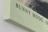 Paul Sinus Wandbild in 40x60cm Bunny Mode: On – Humorvolles Kaninchenporträt in Schwarz-Weiß mit neugierigem Blick