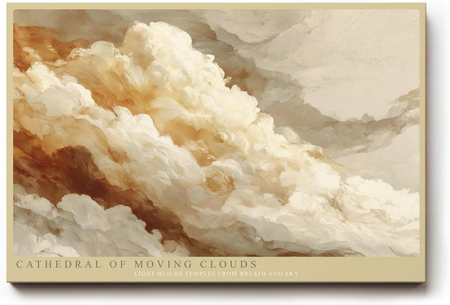 Paul Sinus Wandbild 120x80cm Cathedral of Moving Clouds dramatische Wolkenlandschaft Himmel Kunst Poster für Wohnzimmer Büro