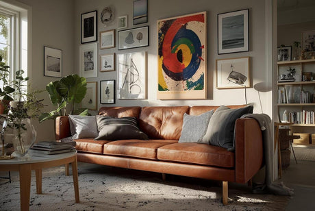 Paul Sinus Wandbild in 40x60cm Center Disrupted Abstrakte Kreisstruktur in intensiven Farben