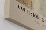 Paul Sinus Wandbild in 40x60cm Collision in Texture – Abstraktes Kunstwerk mit starkem Farbkontrast und strukturreicher Oberfläche