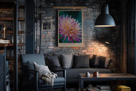 Paul Sinus Wandbild in 40x60cm Crown of Morning – leuchtendes Blütenporträt mit zarten Tautropfen in warmen Farbtönen für frische Wohnakzente