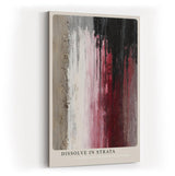 Paul Sinus Wandbild in 40x60cm Dissolve in Strata – Abstraktes Kunstwerk mit vertikalen Farbverläufen und grober Oberflächenstruktur
