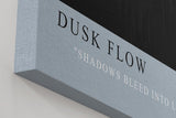Paul Sinus Wandbild in 40x60cm Dusk Flow – Abstraktes Kunstwerk mit fließendem Farbverlauf von Schwarz zu Weiß