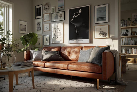 Paul Sinus Wandbild in 40x60cm Elegance in Shadow – stilvolles Schwarz-Weiß-Porträt in Licht und Schatten auf hochwertiger Leinwand für modernes Interieur