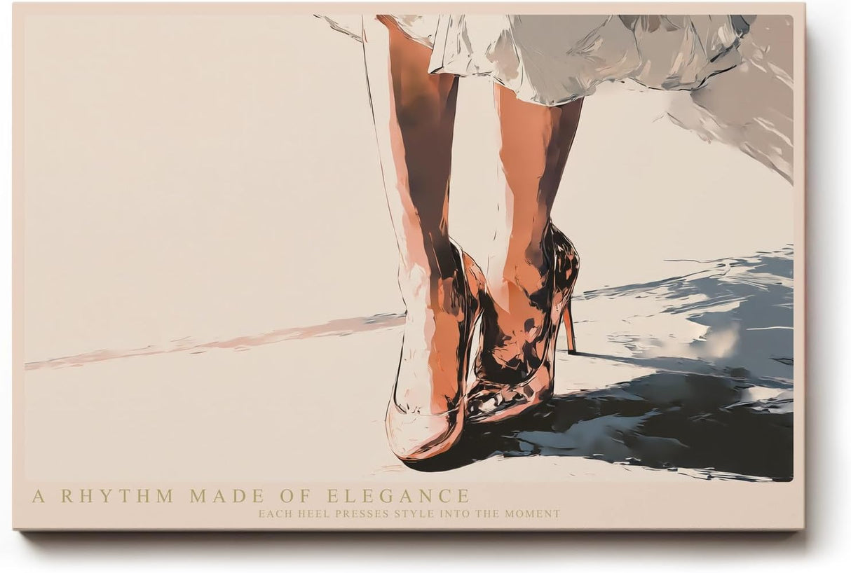 Paul Sinus Wandbild 120x80cm Elegante High Heels moderne Fashion Illustration mit stilvoller Bewegung