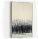 Paul Sinus Wandbild in 40x60cm Fading Boundaries – Abstraktes Kunstwerk mit sanften vertikalen Farbverläufen von Schwarz zu Weiß
