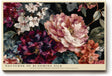 Paul Sinus Wandbild 120x80cm Florale Komposition mit grossen Blueten Dunkle botanische Kunst in Rot Rosa und Cremefarben