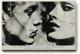 Paul Sinus Wandbild 120x80cm Fragmented Faces in Monochrome Abstrakte Portrait Kunst Schwarz Weiss Moderne Wanddekoration