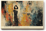 Paul Sinus Wandbild 120x80cm Frau In Abstrakter Stadt Moderne Portraitkunst LeinWandbild 120x80cm Urban Art Wanddekoration