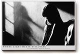 Paul Sinus Wandbild 120x80cm Frauen Silhouette im Licht Schwarz Weiss Fotokunst elegantes Portrait bild moderne