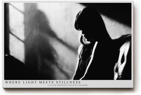 Paul Sinus Wandbild 120x80cm Frauen Silhouette im Licht Schwarz Weiss Fotokunst elegantes Portrait bild moderne