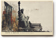 Paul Sinus Wandbild 120x80cm Freiheitsstatue Moderne Stadt Kunst LeinWandbild 120x80cm New York Szene Wanddekoration