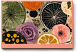 Paul Sinus Wandbild 120x80cm Fruit and Bloom Together Abstrakte Fruechte und Blumen Illustration Bunte Kunst fuer Wohnzimmer Kueche und Esszimmer