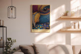 Paul Sinus Wandbild in 40x60cm Gilded Guardian Detailreiches Vogelportrait mit goldenen Akzenten