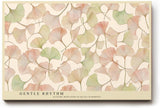 Paul Sinus Wandbild 120x80cm Ginkgo Blaetter Illustration zarte Naturfarben botanische Kunst moderne Wanddekoration fuer Wohnzimmer Büro