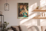 Paul Sinus Wandbild in 40x60cm Glamouröses Paar im Retro-Stil mit Cocktails und luxuriösen Accessoires