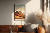 Paul Sinus Wandbild in 40x60cm Golden Ridges – Landschaft in warmen Goldund Rottönen für zeitlose Raumgestaltung