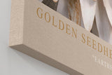 Paul Sinus Wandbild in 40x60cm Golden Seedhead Naturinspirierte Blütenstruktur mit goldenen Akzenten