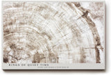 Paul Sinus Wandbild 120x80cm Holz Jahresringe abstrakte Naturstruktur modern beige Kunstdruck grosses Wandbild 120x80cm minimalistische Wanddekoration fuer Wohnzimmer Büro