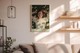 Paul Sinus Wandbild in 40x60cm Kiss of the Sun – Liegendes Porträt einer jungen Frau auf einer Wiese voller Gänseblümchen, im Sonnenlicht badend